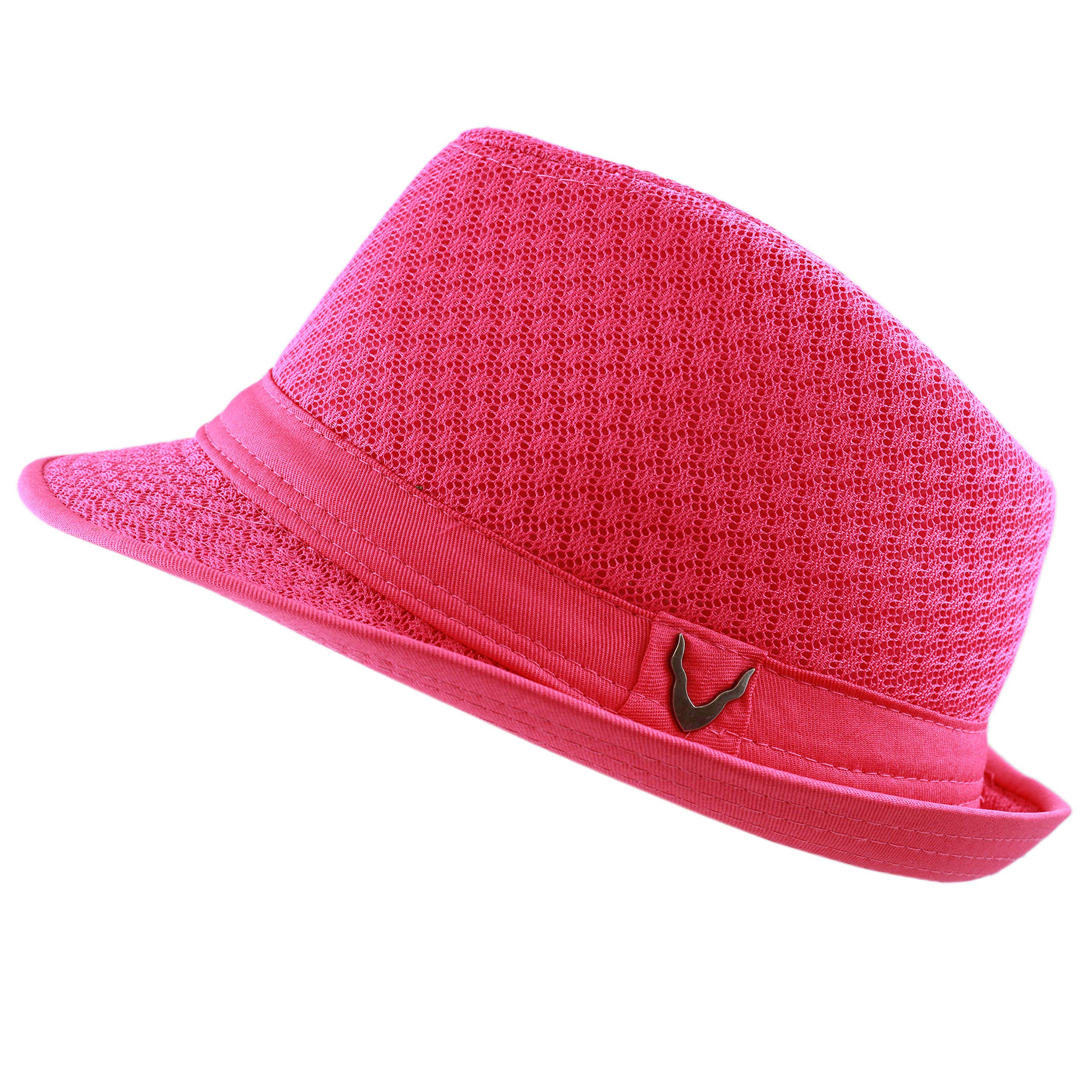 The Hat Depot Light Weight Classic Soft Cool Mesh Crushable Fedora hat