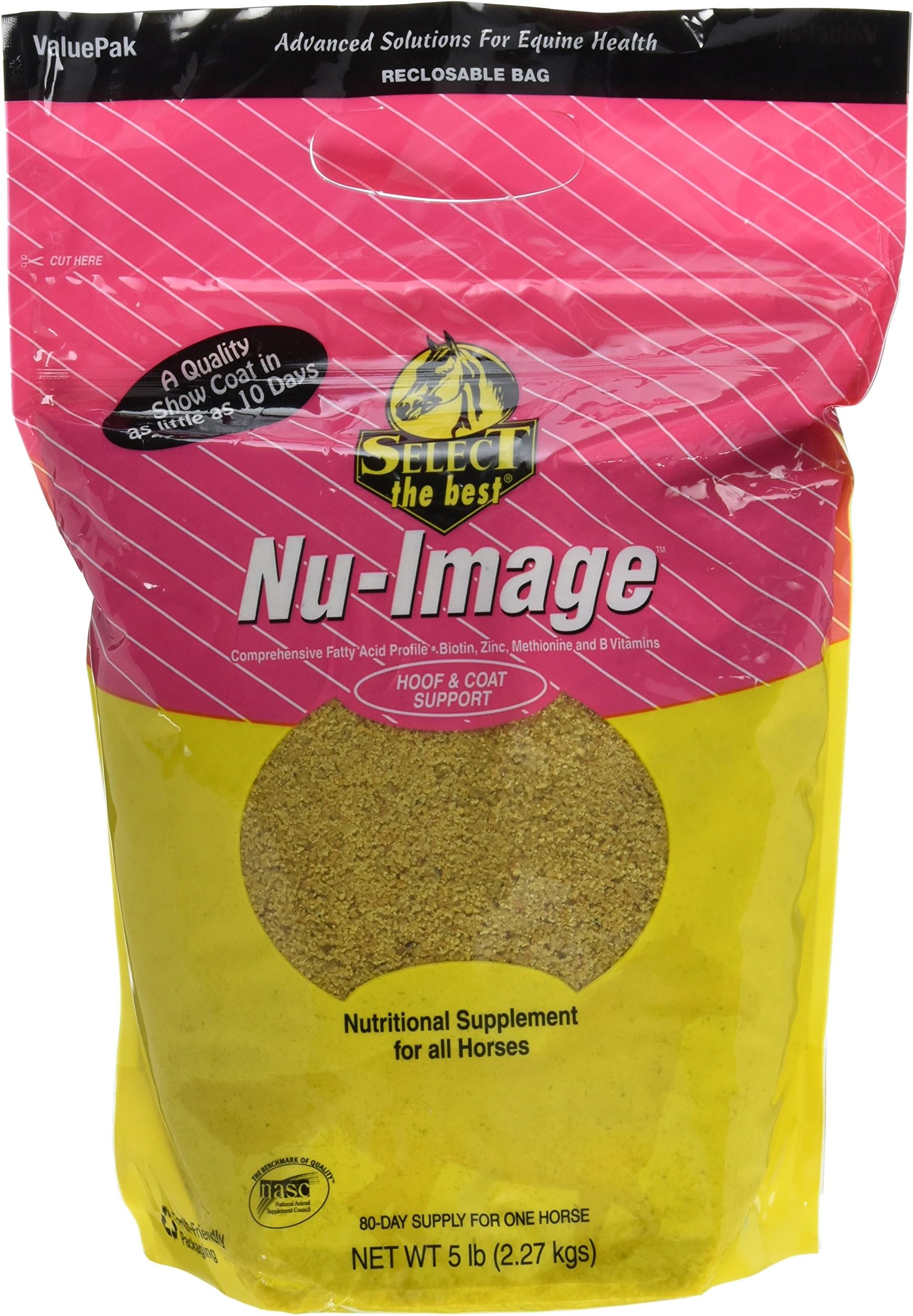 RICHDEL 784299040502 Nu-Image Hoof & Coat Support for Horses, 5 lb