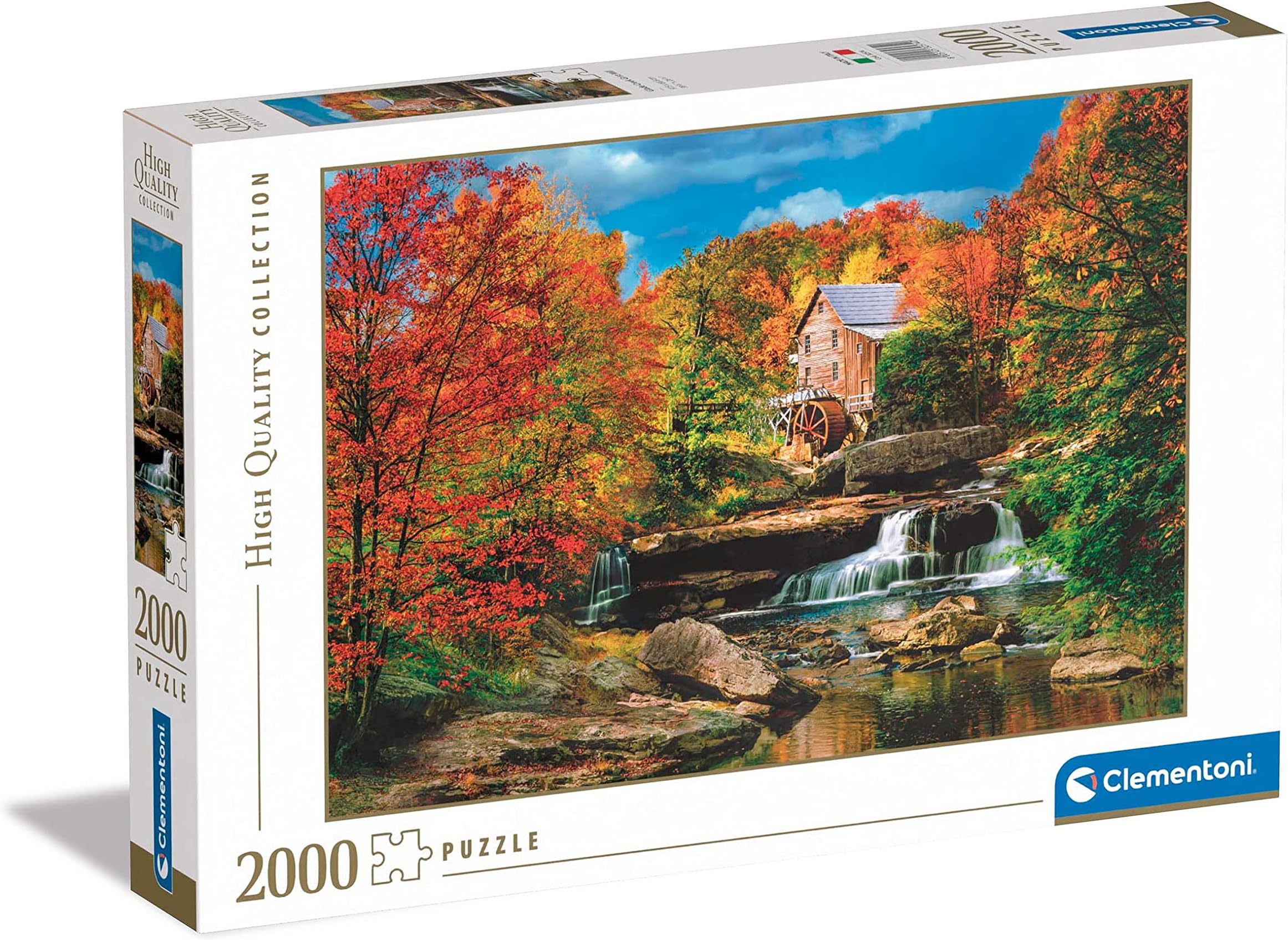 Clementoni - 32574 collection Glade Creek Grist Mill - Jigsaw Puzzle 2000 Pieces, Jigsaw Puzzle For Adults - Made In Italy