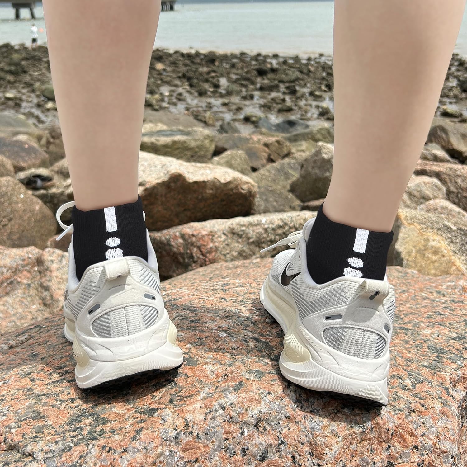 Ankle Socks Athletic Running Low Cut Cushioned Anti-Blister Tab Sports Socks for Men Women 6 Pairs - Image 2