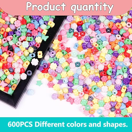 Miniatura 75 de Cuentas de pony negras para pulseras de amistad, fiesta de vacaciones, plástico, 1000 piezas, cuentas de Halloween para hacer joyas, pulseras DIY