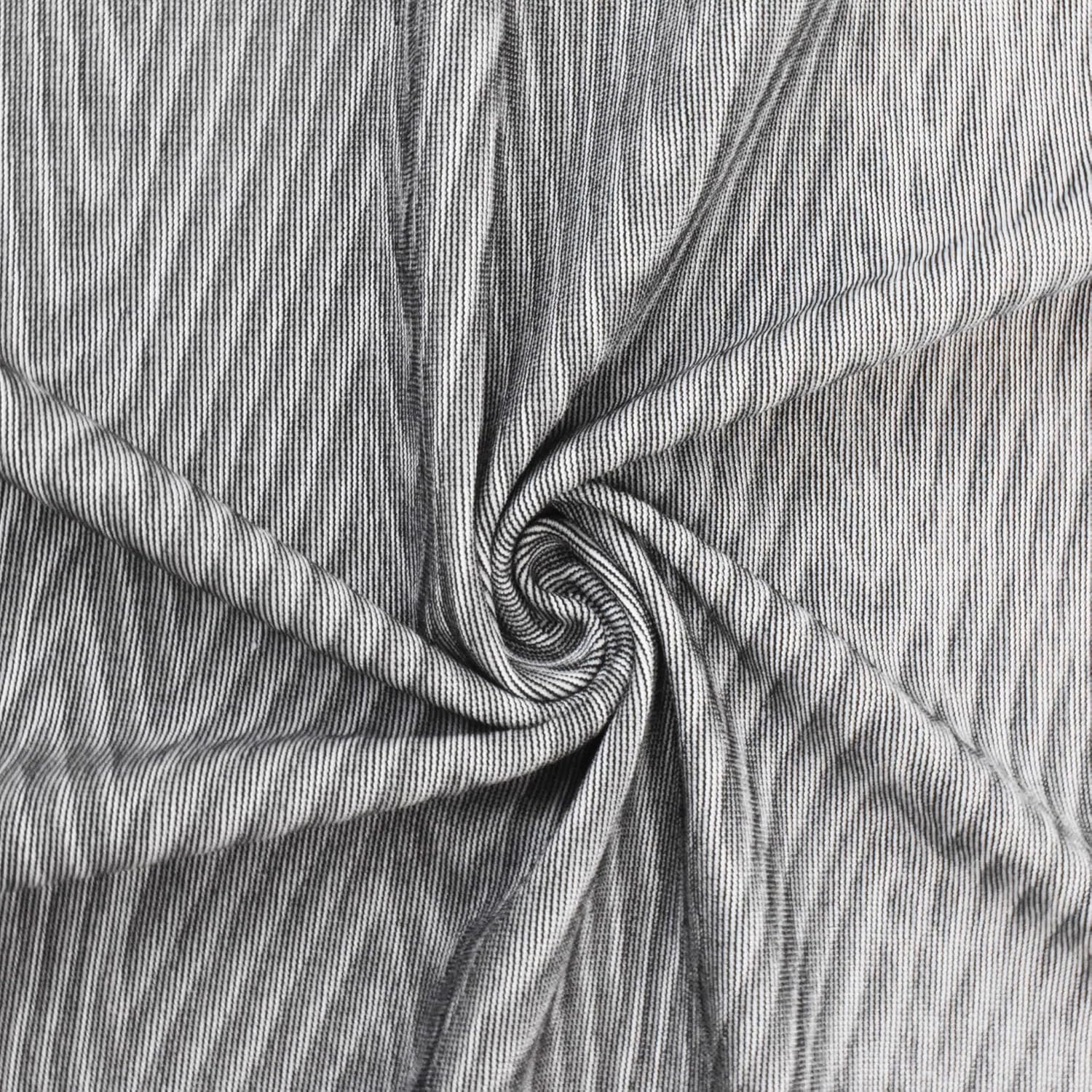 White-Gray-Black Famous Maker Zebra Yoga Activewear Stretch Fabric by The Yard, 3yd Length