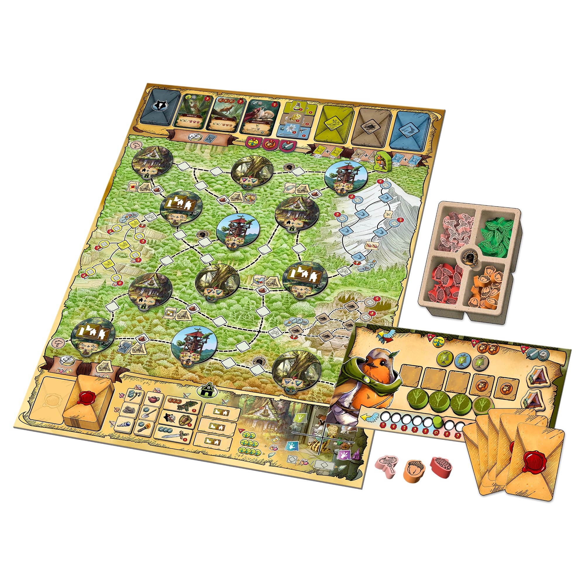 Asmodee – Trial of the Forest – Gioco da Tavolo Strategico | Gioco da Tavola Narrativo di Raccolta Risorse a Tema Animali – 2-4 Giocatori – 12+ Anni – 60-120 Minuti – Edizione Italiana