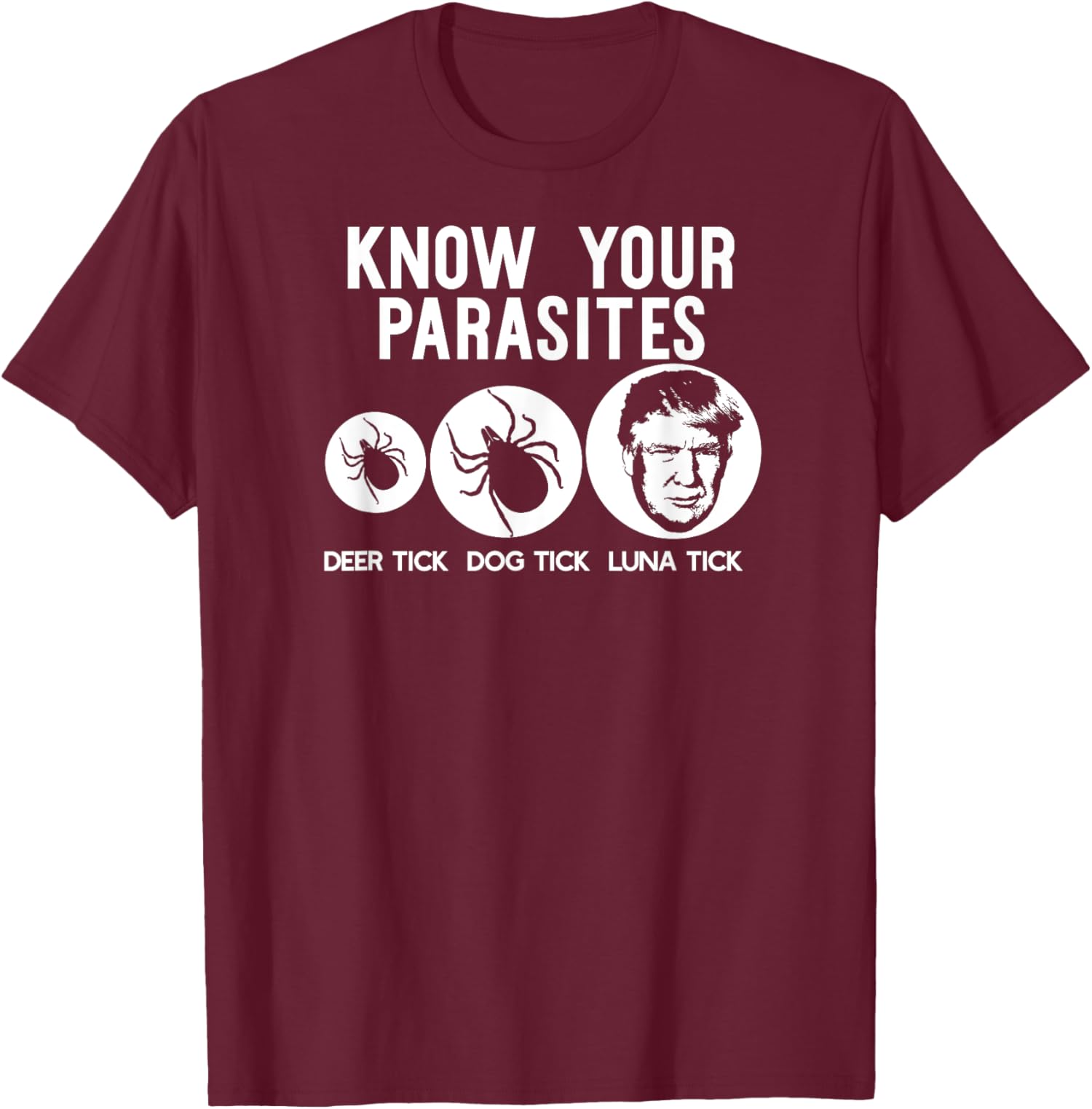 Anti-Trump Resist Funny Know Your Parasites USA Unisex T-Shirt - Picture 5 of 11