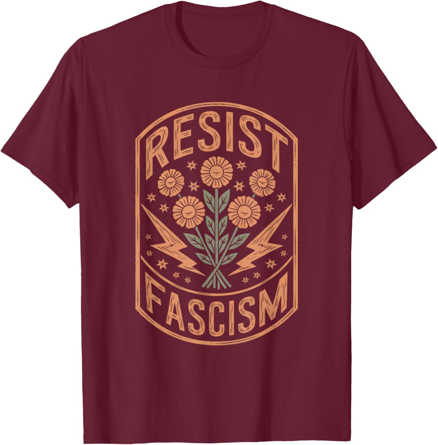 Resist Fascism Protest Trump Anti Trump President Unisex T-Shirt - Picture 4 of 8