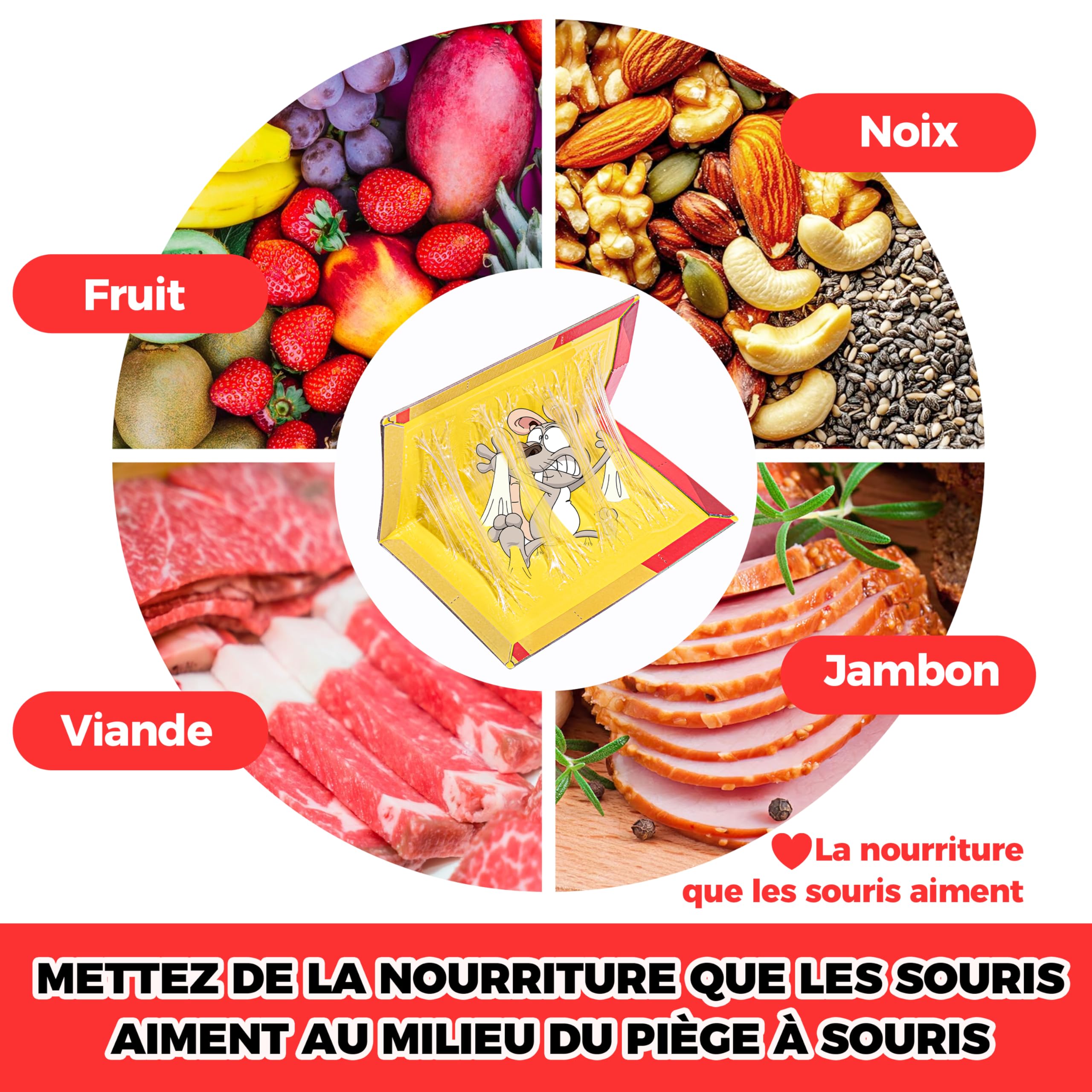Pièges à Souris & Rats – Lot de 20 Plaques de Glu Ultra-Collantes | Pliable, Non Toxique, Facile à Installer | Usage Intérieur & Extérieur | Format XL Anti-Rongeurs