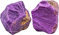 Vista 110 de Amazing Gemstone Cristales crudos de angelita y piedras curativas, rocas naturales para pulir, piedras y cristales crudos de bricolaje, 2 piezas