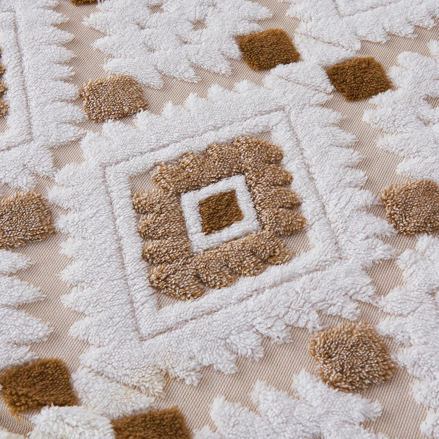 LEVINIS Boho Sherpa Throw Blankets 60'' × 80'', Sherpa Fleece Blanket for All Season, Southwestern Aztec Throw Blankets for Bed/Couch/Sofa/Office/Camping, Coffee - Image 5