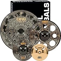 Vista 7 de Conjunto de platillos en caja con hihats de 15", choque de 20", choque-paseo de 22" más un choque de basura de 18" gratis – Classics Custom Dark