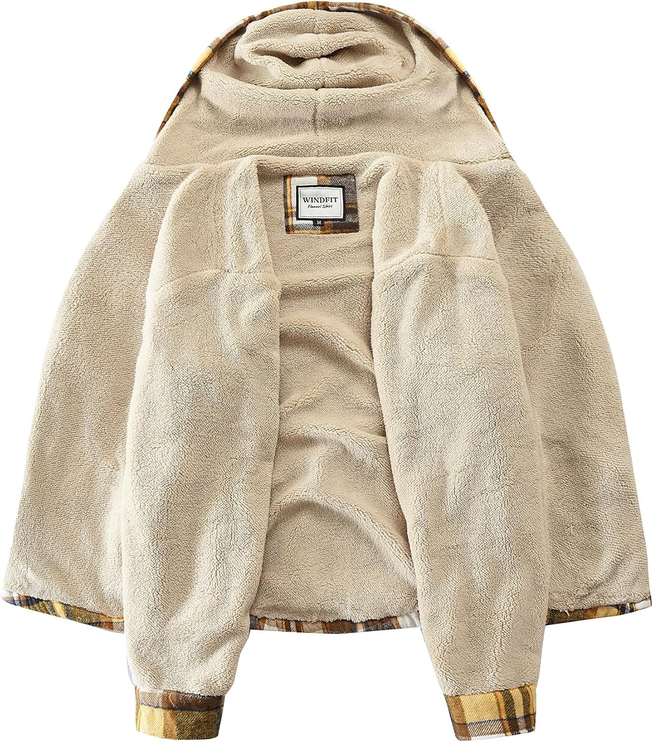 Women's Full Zip Fleece Flannel Jacket Plaid Sherpa Lined Jacket for Women - Image 3