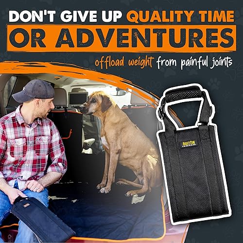 Miniatura 4 de Mighty Paw Arnés de elevación para perros  60  100 libras perro cadera y pierna trasera  Asistencia cómoda para mascotas mayores o lesionadas con