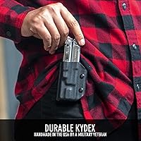 Vista 4 de Clip & Carry Kydex - Funda multiherramienta para cuero P4, fabricada en Estados Unidos (multiherramienta no incluida) EDC Multi Tool Holder Funda