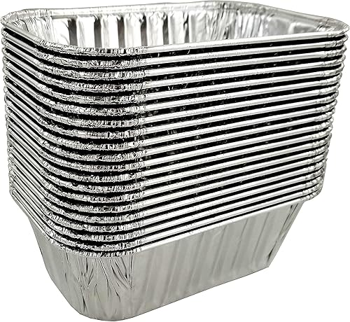 Miniatura 10 de PACTOGO Molde para hornear pan desechable de papel de aluminio de 2 libras, 8.6 x 4.5 x 2.6 pulgadas, resistente, fabricado en Estados Unidos