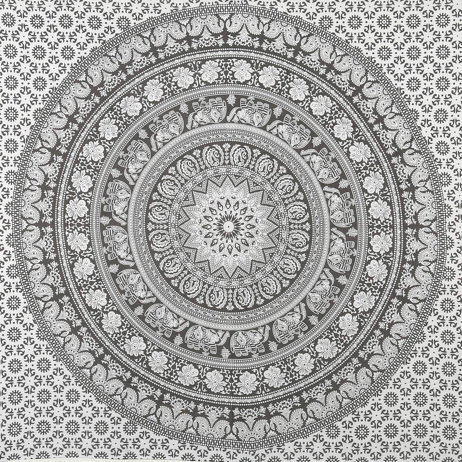 RAJRANG Grey Mandala Tapestry for Bedroom - Image 4