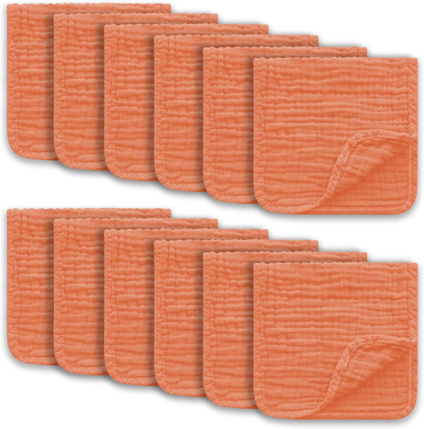 Ease Cubs Muslin Burp Cloths Large 100 Cotton Hand