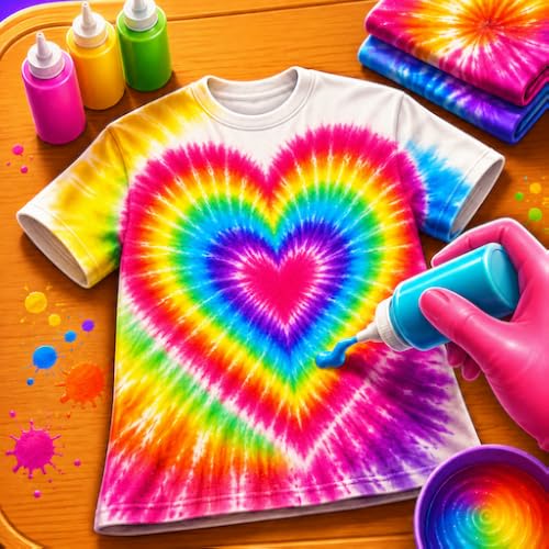 DIY T-Shirt Design Game: Tie Dye Fashion Art, Clothing Maker, Stylist & Outfit Makeover
