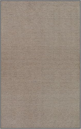 Miniatura 8 de Lahome Alfombra rústica para sala de estar, alfombra lavable de 5 x 8 pies para dormitorio, estética neutra, grande, gris, antideslizante,