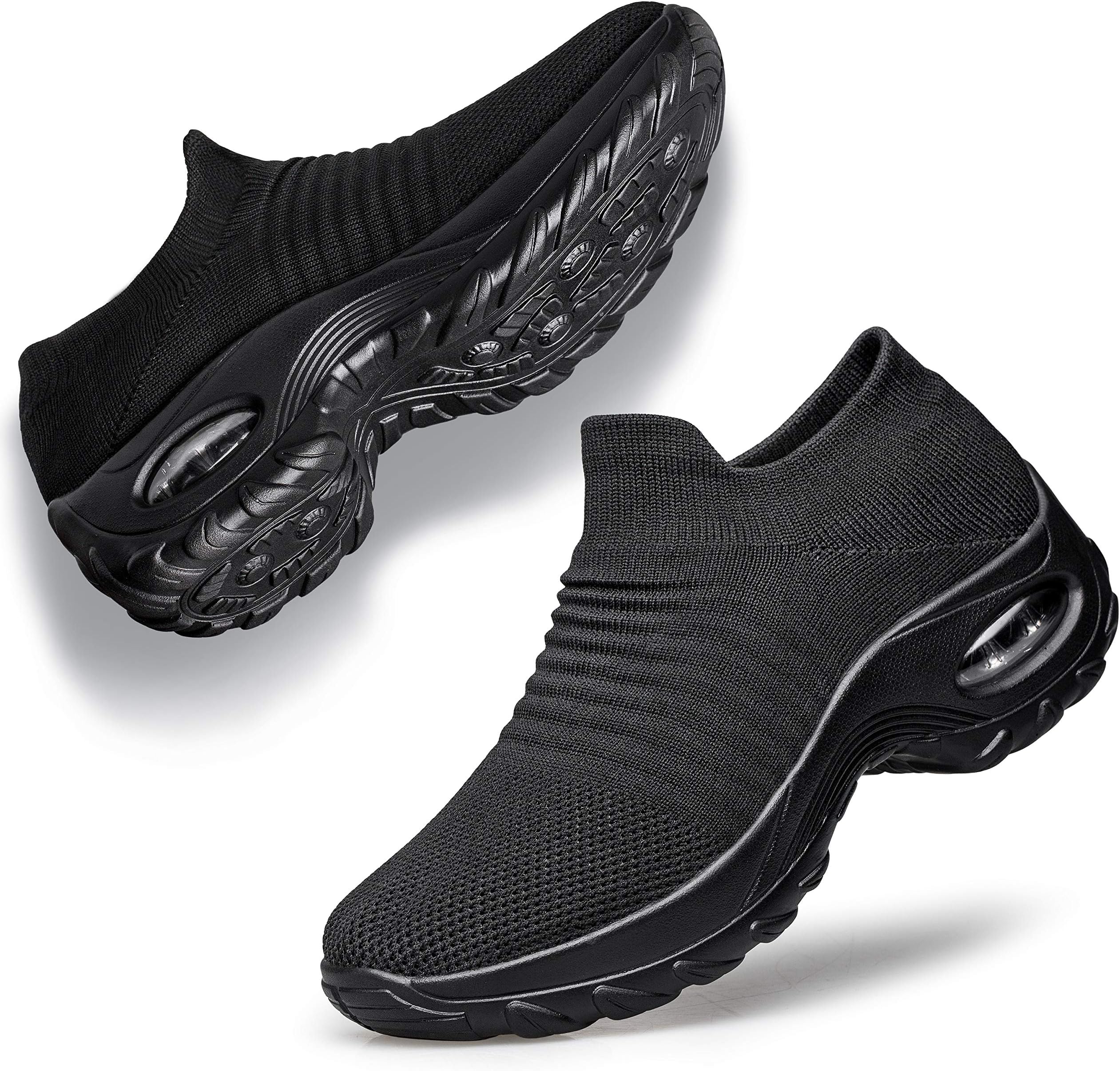 Women's Slip-On Walking Shoes Sock Shoes Women Mesh Athletic Sneakers Nurse & Work Shoes