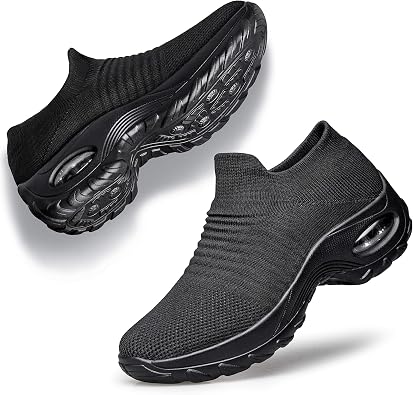 YHOON Womens Slip-On Walking Shoes Sock Shoes Women Mesh Athletic Sneakers Nurse & Work Shoes