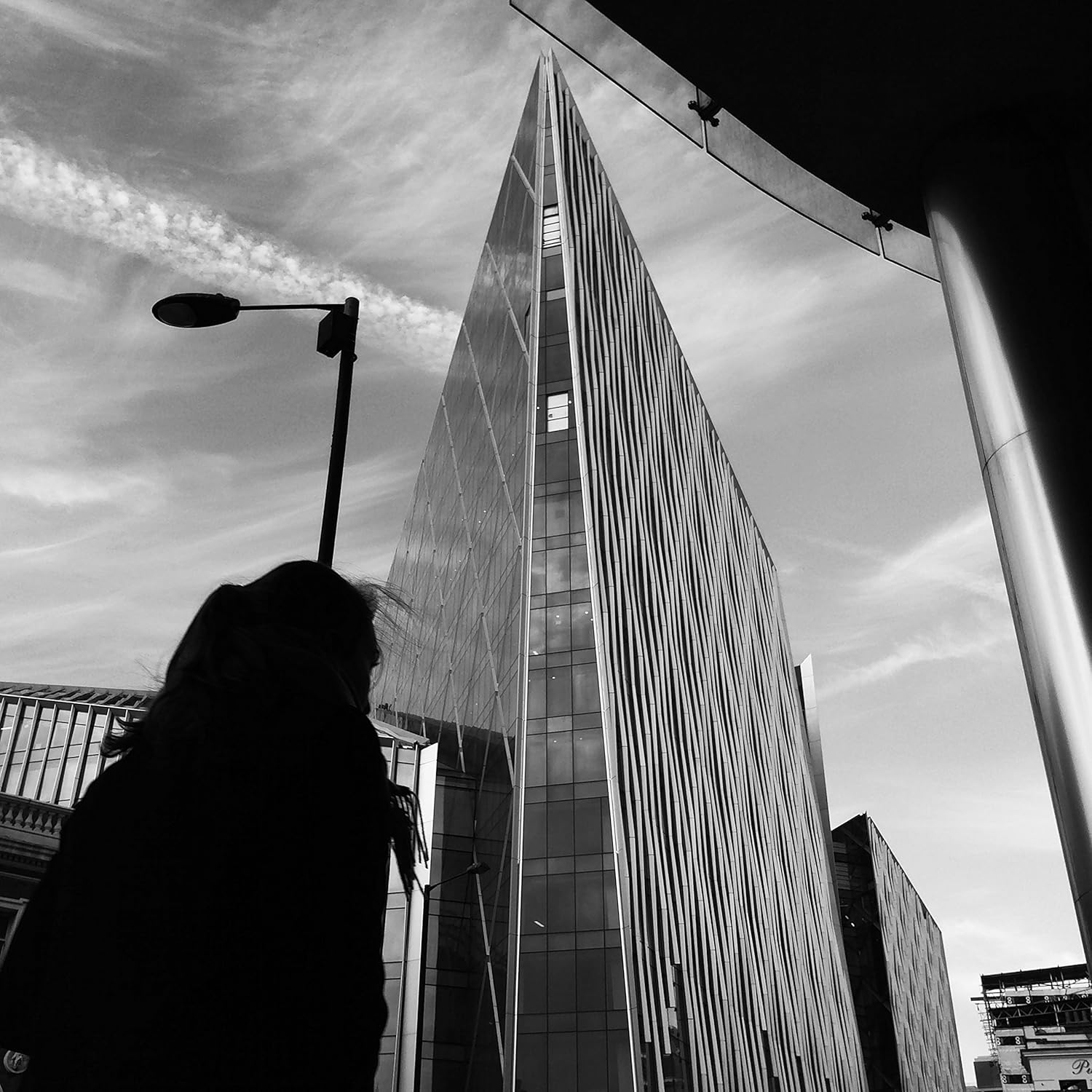 London Victoria, Black And White Print, Futuristic Wall Art