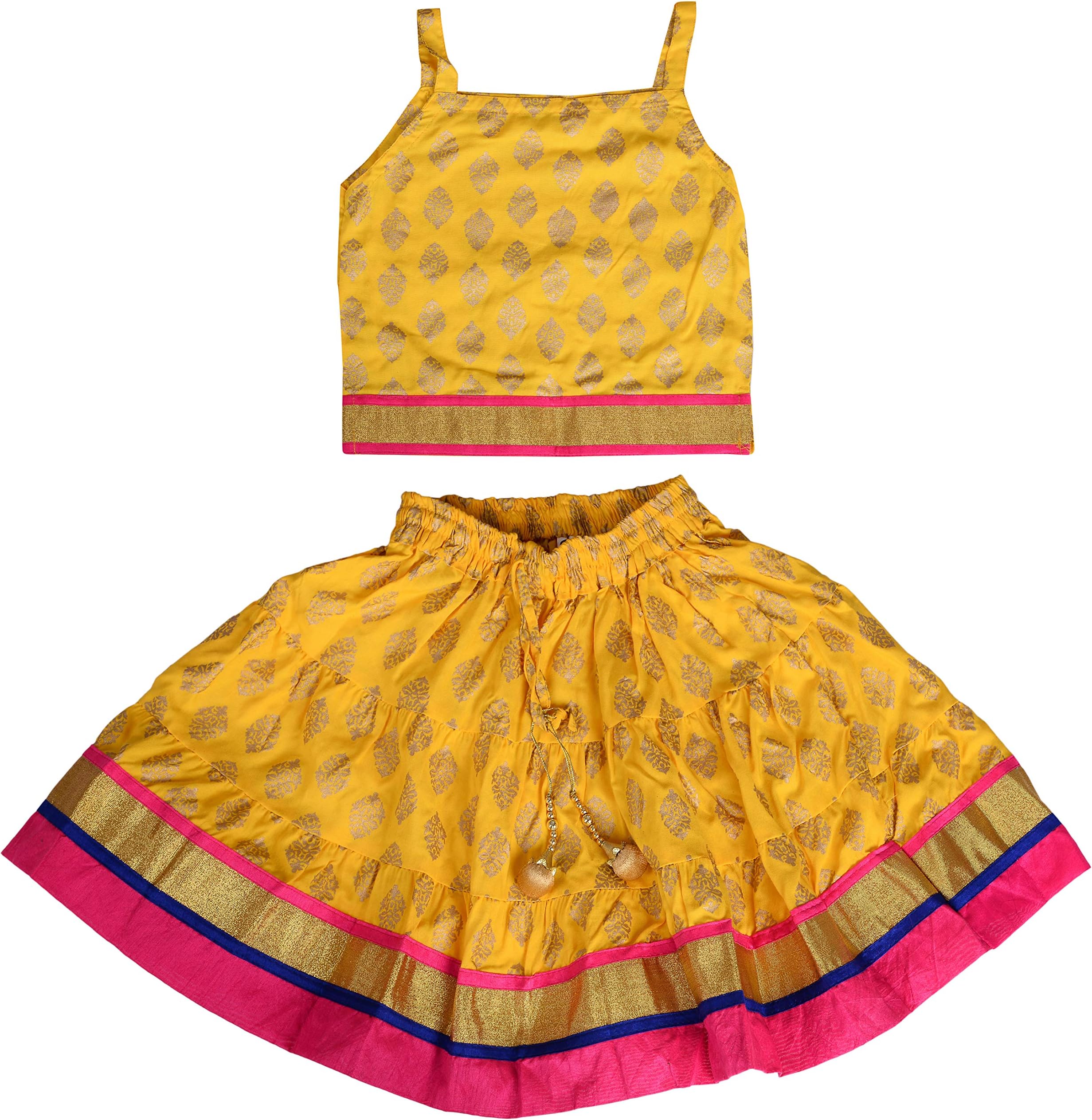 Girl's Rayon Readymade Lehenga Choli