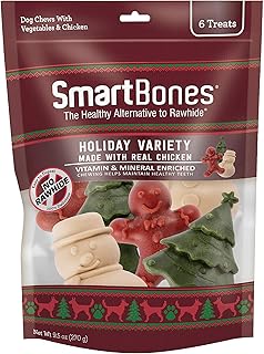 SmartBones Holiday Variety Vegetables Rawhide Free