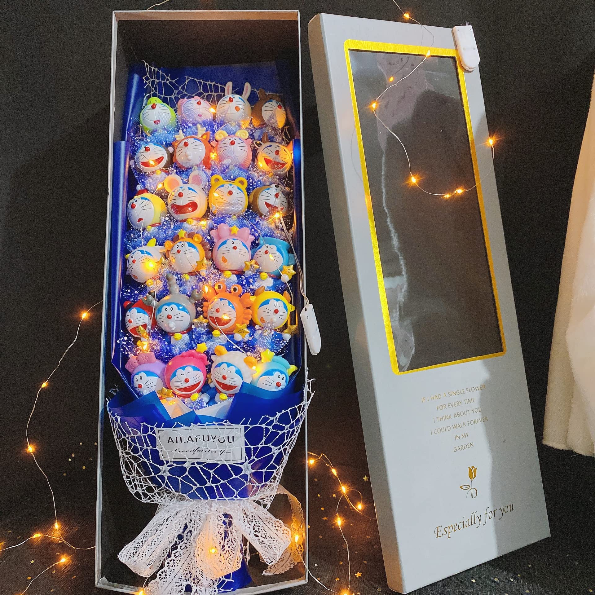 ドラえもん漫画花束 造花 インテリア プレゼント花-blue-36pcs Amazon｜PERRONEドラえもん漫画花束 造花 インテリア 妻への贈り物