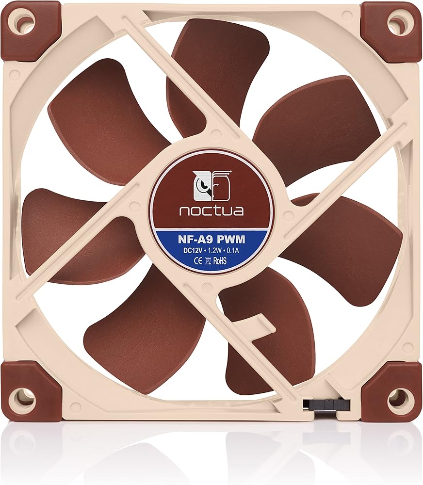 Noctua NF-A9 PWM, Premium Quiet Fan, 4-Pin (92mm, Brown) thumbnail 4