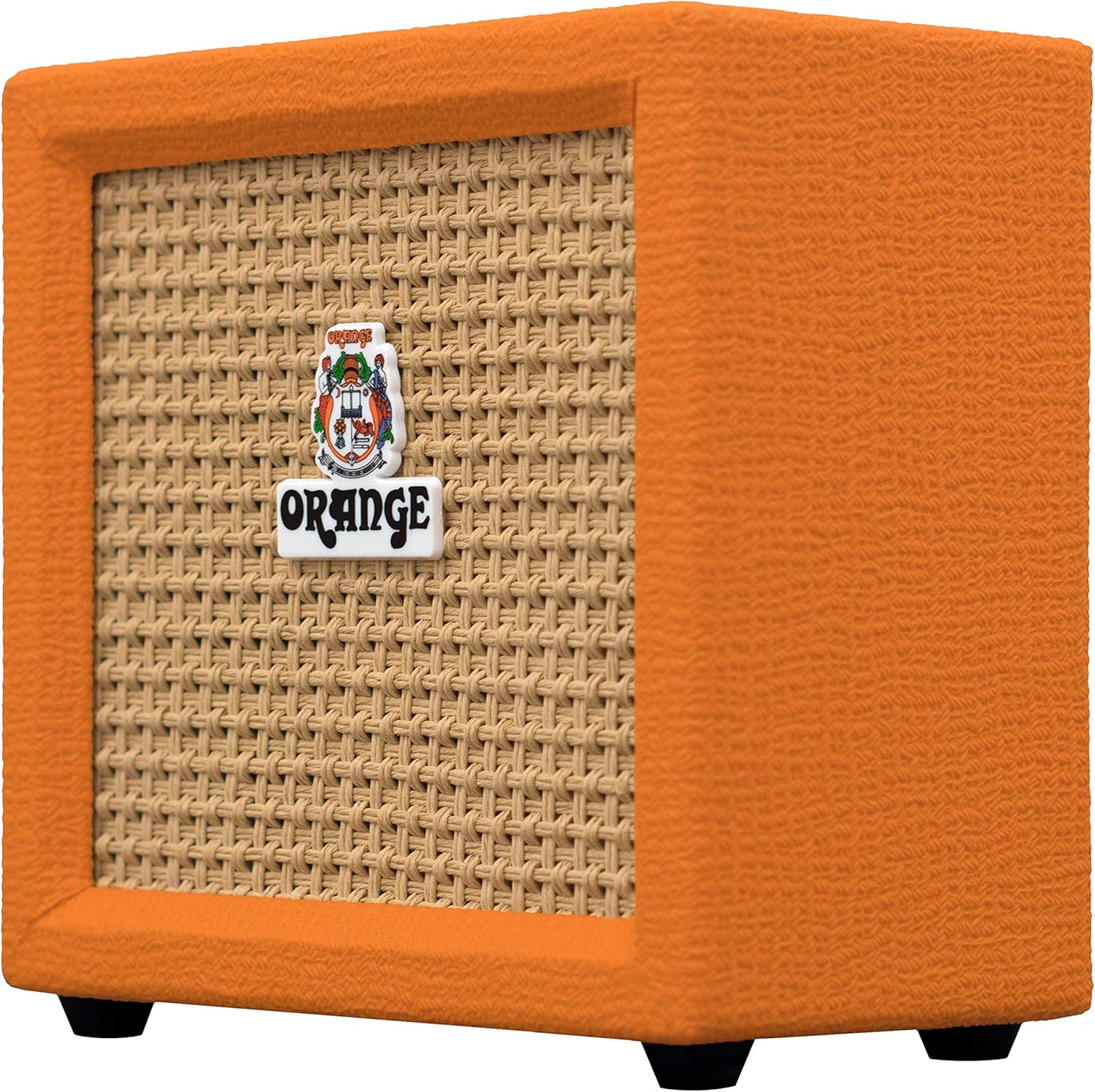 Orange Crush Mini Guitar Combo Amplifier Bundle with Power Supply, Instrument Cable, 24 Picks, and Austin Bazaar Polishing Cloth