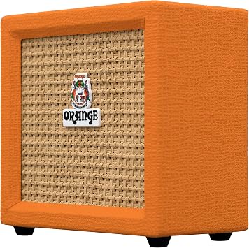 Orange Crush Mini Guitar Combo Amplifier Bundle with Power Supply, Instrument Cable, 24 Picks, and Austin Bazaar Polishing Cloth