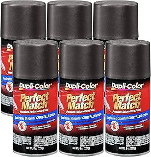 DupliColor Metallic Granite Crystal Auto Spray Paint - Lau Compatible With Chrysler, Dodge, Jeep, & Ram (2013-2020) - 6 Pack