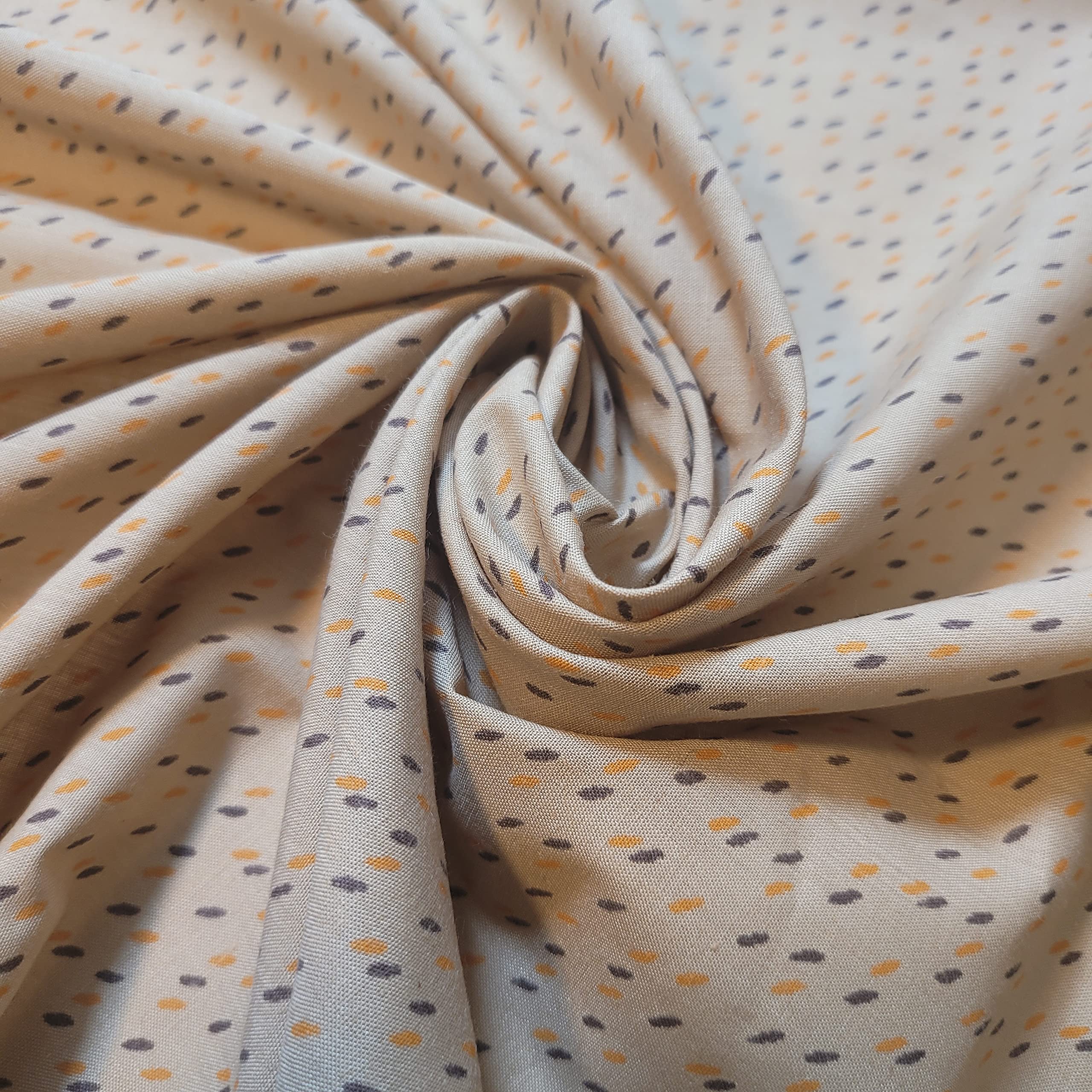 Tessuto Floreale The Meter – 100% Cotone Vintage, 112 Cm Larghezza, 140 G/m², Turchese Vintage Floreale, Per Abiti E Trapunte - 5