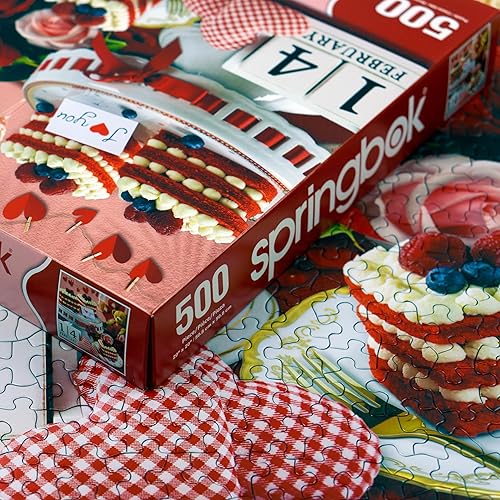 Miniatura 4 de Springbok Rompecabezas de 500 piezas para el día de San Valentín para adultos y familias, gran actividad nocturna de juego familiar, piezas únicas