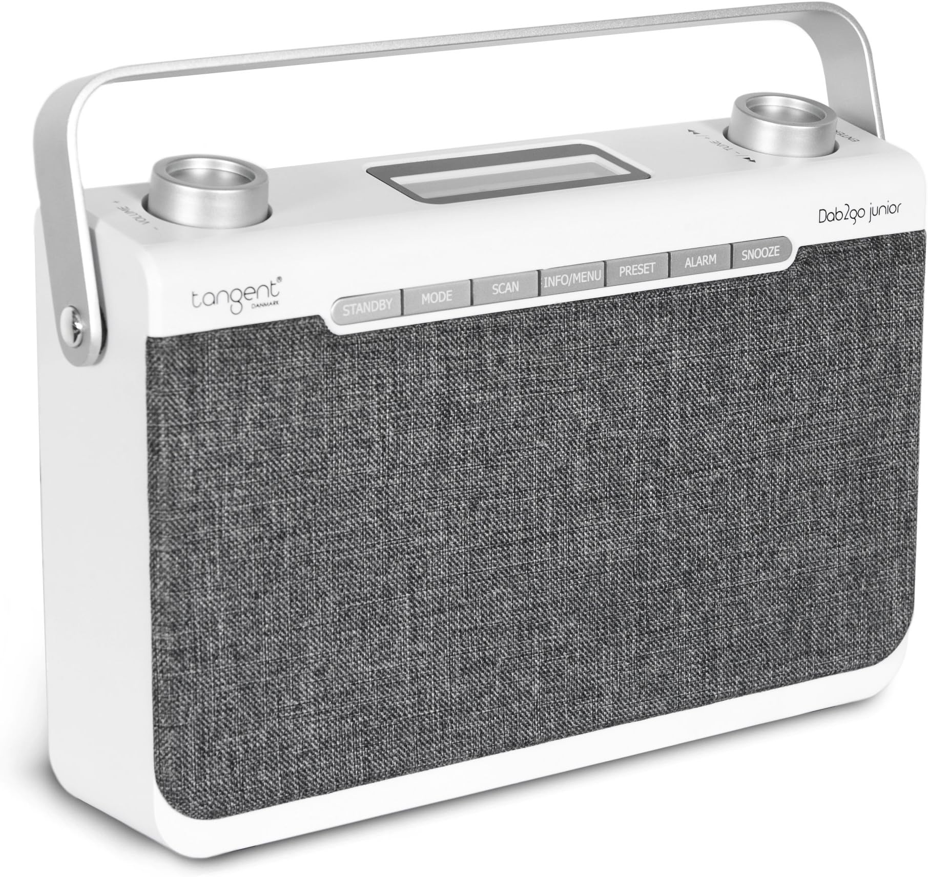 Tangent DAB2go Junior Portable Analog and Digital Grey, White – Radio (Portable, Analog and Digital, DAB, DAB+, FM, 7.62 cm (3"), Grey, White, 1500 mAh)