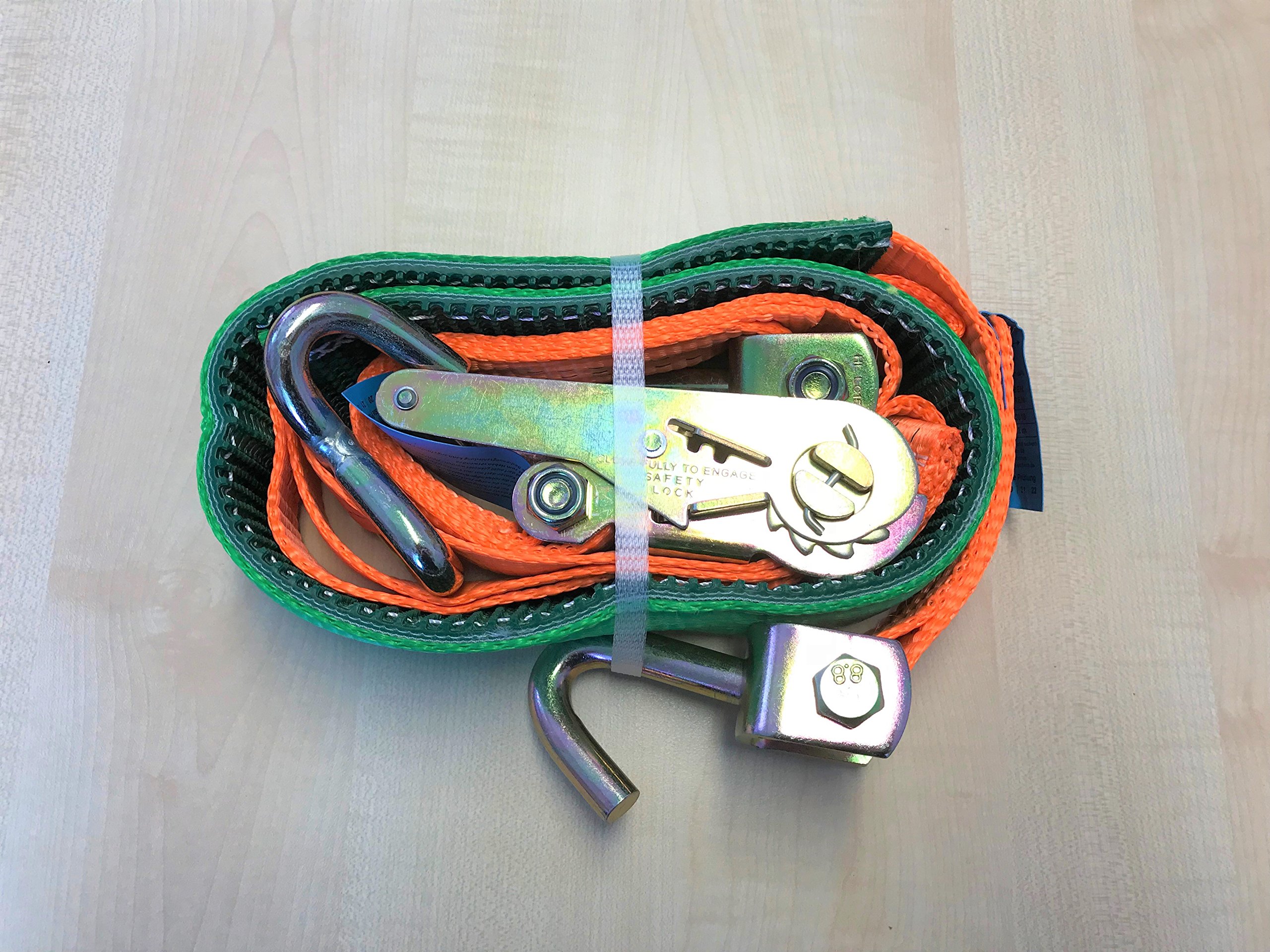 4 Stück Spanngurte Zurrgurte 35 mm für Pkw Transport zur Radsicherung 1500/3000 daN