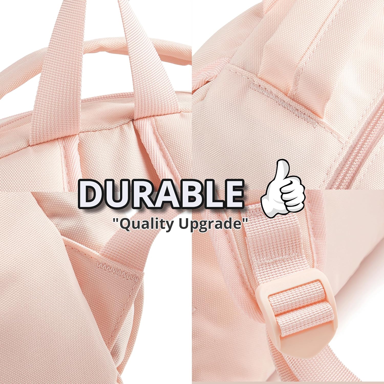 Preppy Backpack with Cute Plush Accessories Kawaii Star Bag Y2K School Bookbag Girly Coquette Soft Sweet Aesthetic Daypack for Girls Boys Kids Teen Senior (Pastel Pink) - Image 4