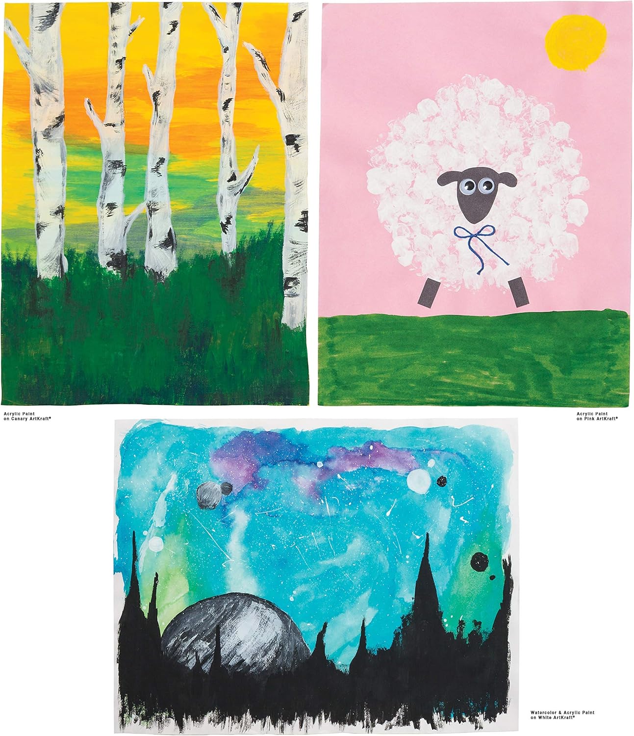 Pacon Artkraft Duo-Finish Duo-Finish Paper Roll P67304, , Black, 1 Roll, 4' x 200' (PAC67304)