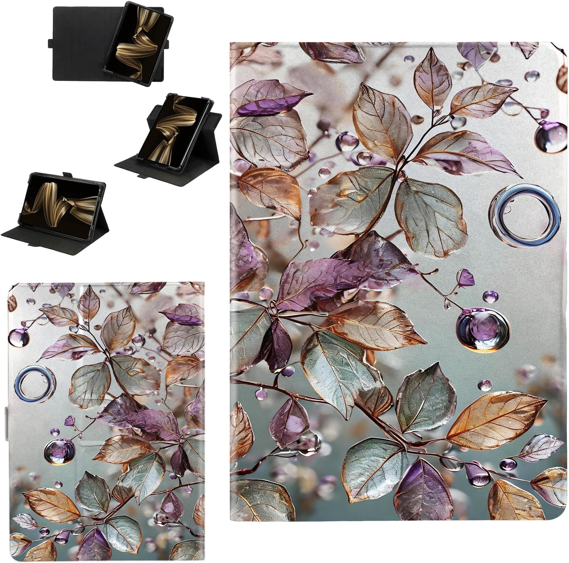 Case Compatible for Onyx Boox Nova 3 Color 7.8 Inch eReader Tablet Case Cover [360-Degree Rotating Support][Hardened Edge Protection Against Drops] SJSY