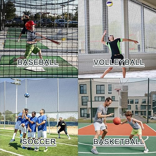 Miniatura 5 de Red de golf de 7 pies, 10 pies, 15 pies, 20 pies, red de práctica de golf para garaje, red de barrera para práctica deportiva, red de nailon