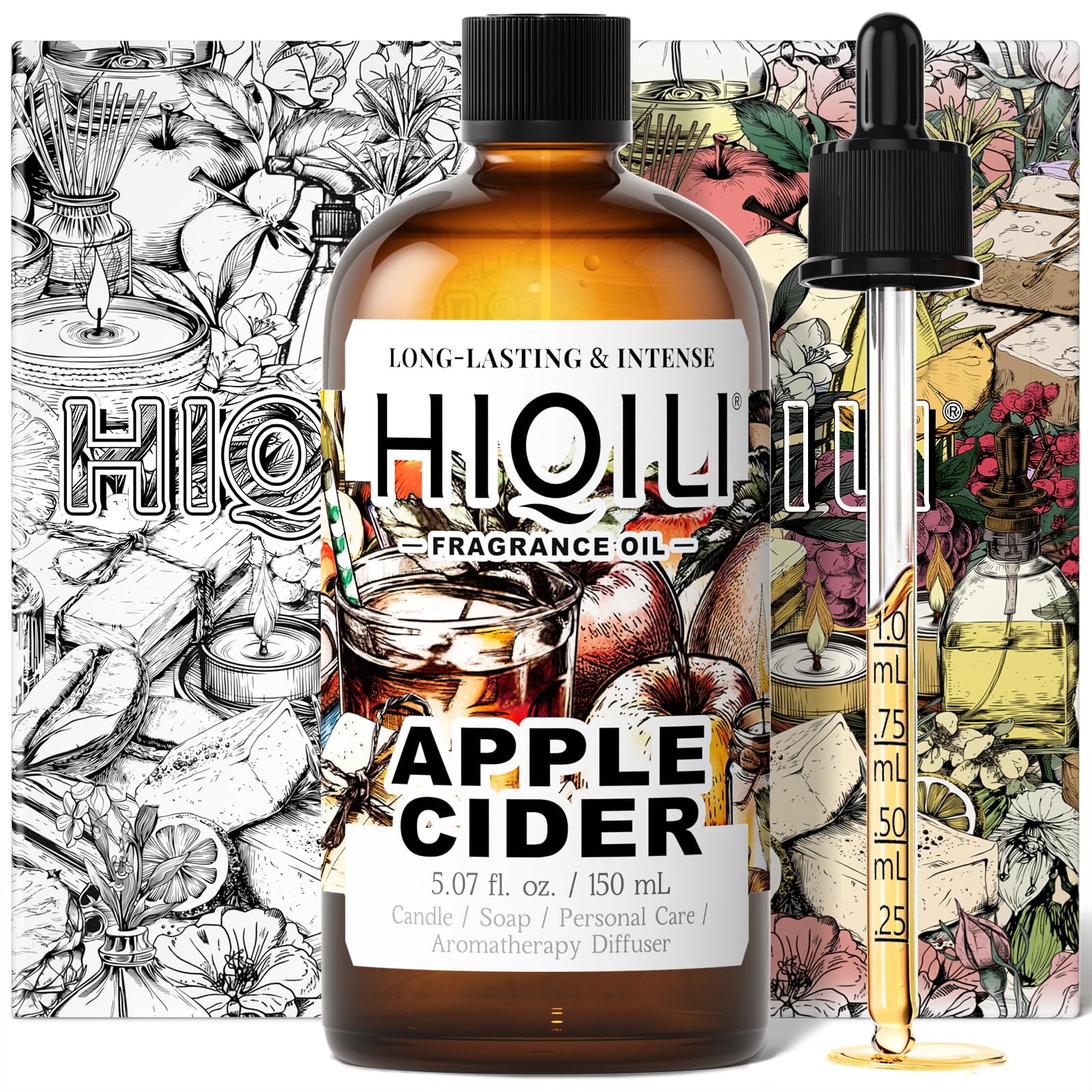 HIQILI Apple Cider Fragrance Oil, Fall Scents for Diffuser