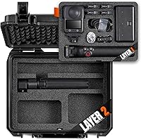 Vista 1 de Estuche rígido para DJI Osmo 360 estándar, aventura, vórtice, combo popular, bolsa de almacenamiento portátil impermeable para accesorios DJI Osmo