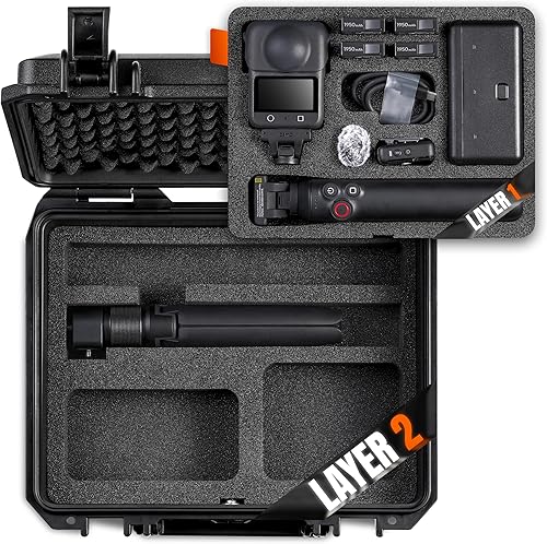 Estuche rígido para DJI Osmo 360 estándar, aventura, vórtice, combo popular, bolsa de almacenamiento portátil impermeable para accesorios DJI Osmo