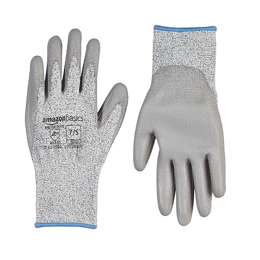 MockWares Basics Cut-Resistant Work Gloves, Salt & Pepper