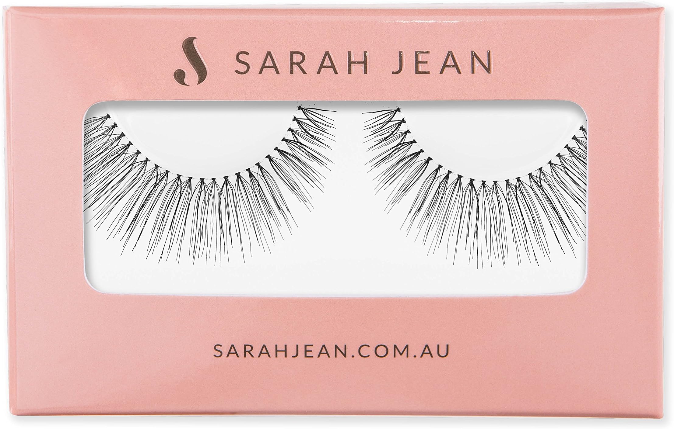 Pretty Lightweight Fluttery Fake Eyelashes for Instant Glamour - Style SJ004 by Sarah Jean Strip False Eyelashes Invisible Band Cruelty Free