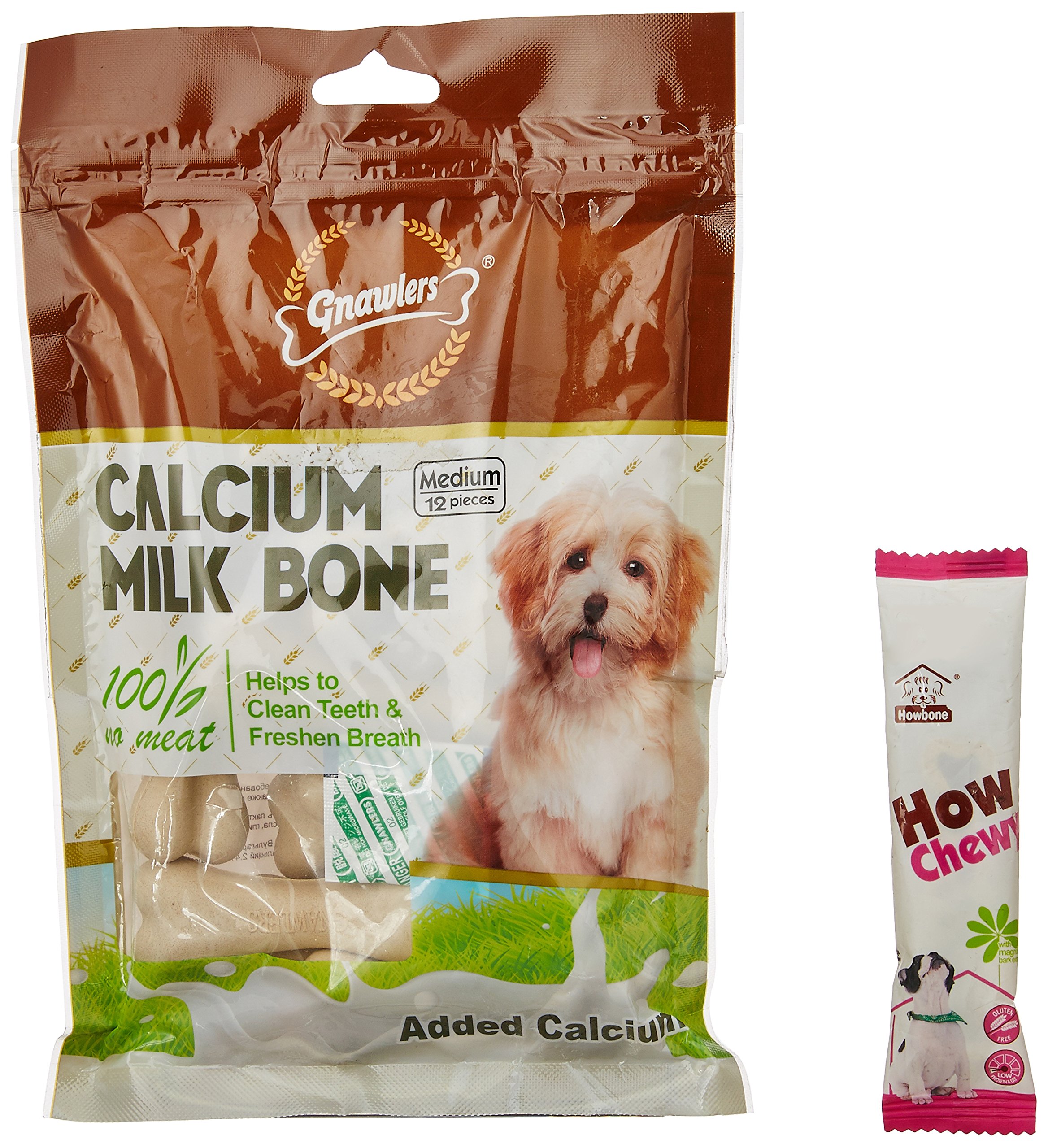 Gnawlers Calcium Milk Bones, 12 Pieces, 270 g (Medium) (B078K41C4X) Amazon Price History, Amazon Price Tracker