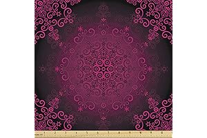 Ambesonne Purple Mandala Fabric by The Yard: A Psychedelic Journey to Haute Couture