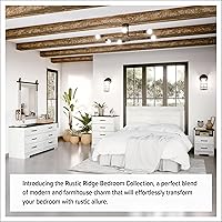 Vista 28 de Prepac Cómoda rústica estilo casa de campo, cómoda negra para dormitorio, cómoda con 5 cajones de 18.5 pulgadas de profundidad x 27.5 pulgadas