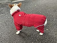 Vista 8 de Lovelonglong - Chaqueta impermeable para perros, ligera, impermeable, reflectante, resistente al viento, a prueba de nieve, para perros pequeños