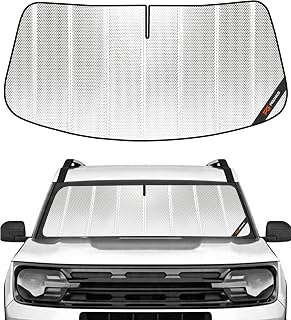 Pigenius Windshield Sun Shade for Ford Bronco Sport 2021-2026, Full Coverage Front Window Sunshade - XtraGuard