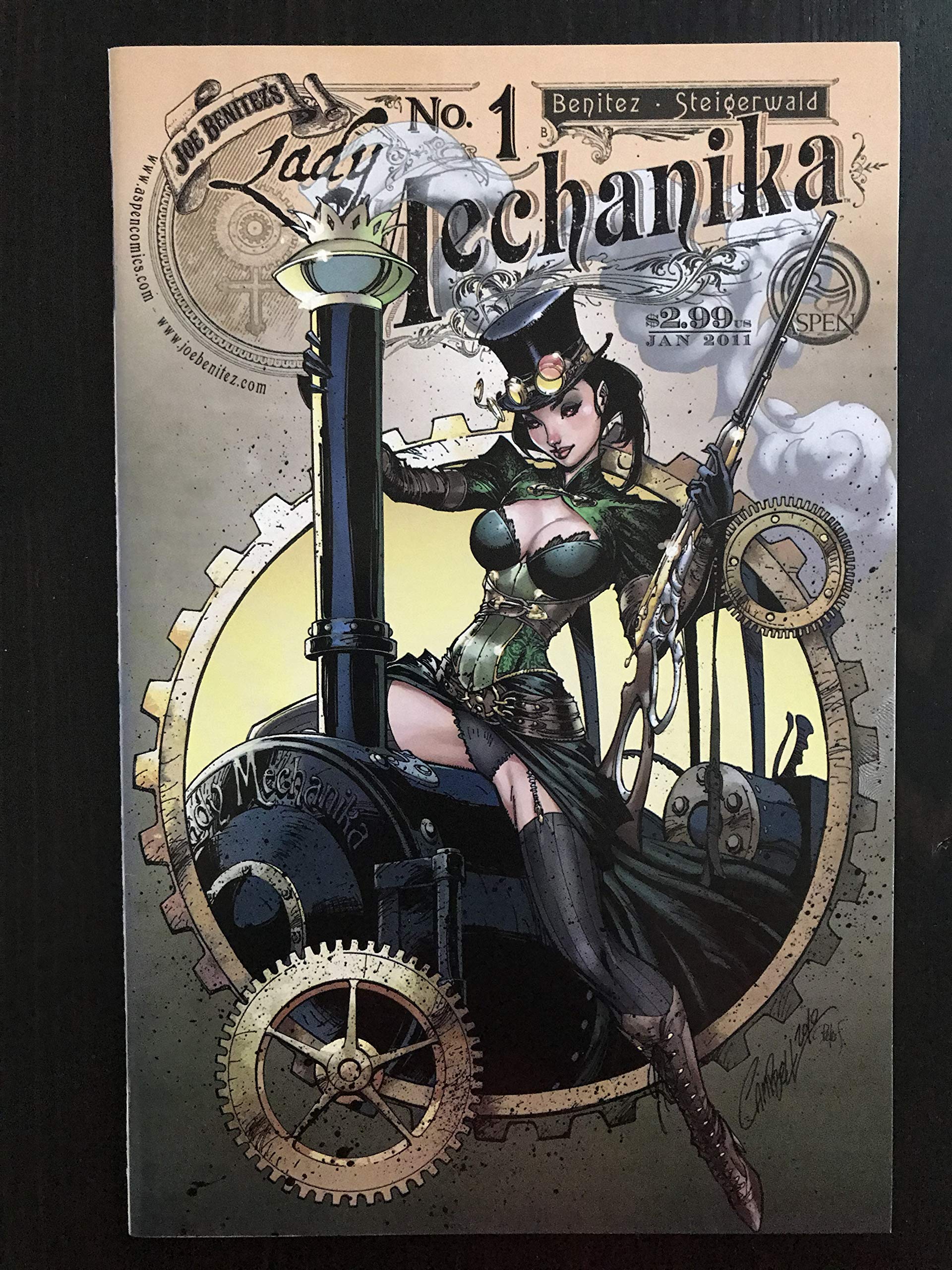稀有　Lady Mechanika #1 J Scott Campbell Lady Mechanika #1 2010 Aspen Comic Book J Scott Campbell Variant
